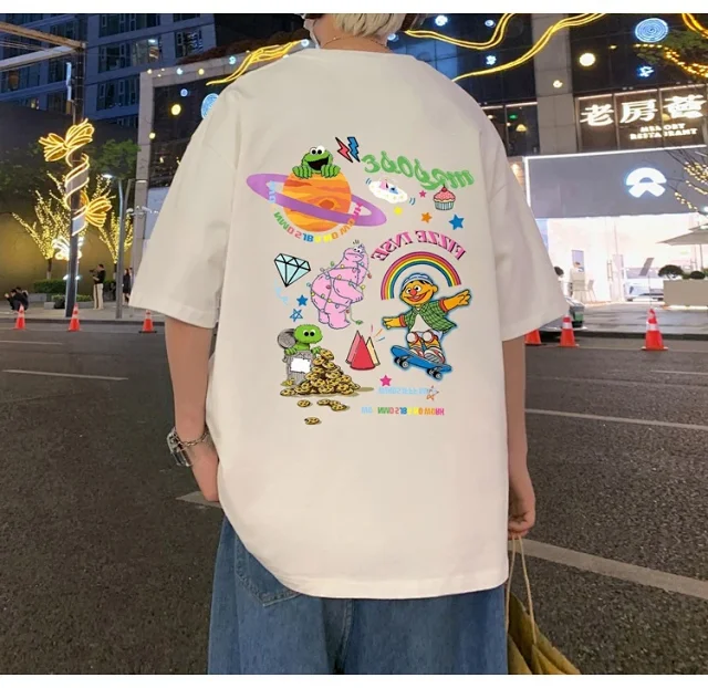 Men's Plus Size Heavyweight Cotton T-Shirt Detail