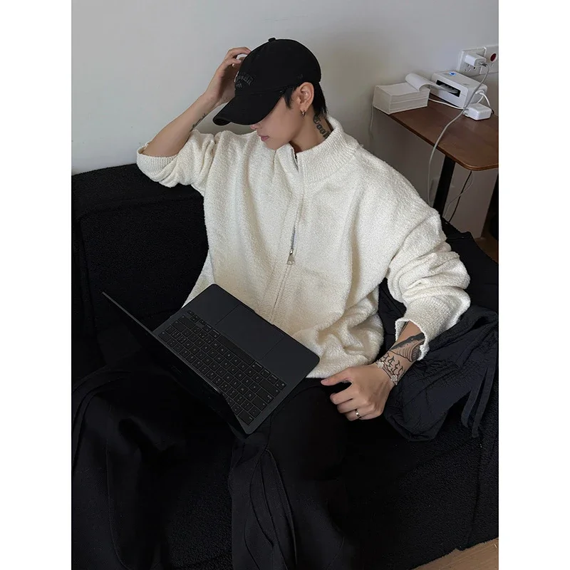 Cleanfit Men's Double Zipper Knit Cardigan