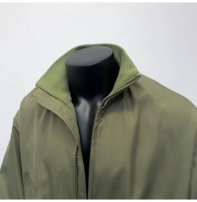 Men's Vintage American Oversized Bomber Jacket Detail