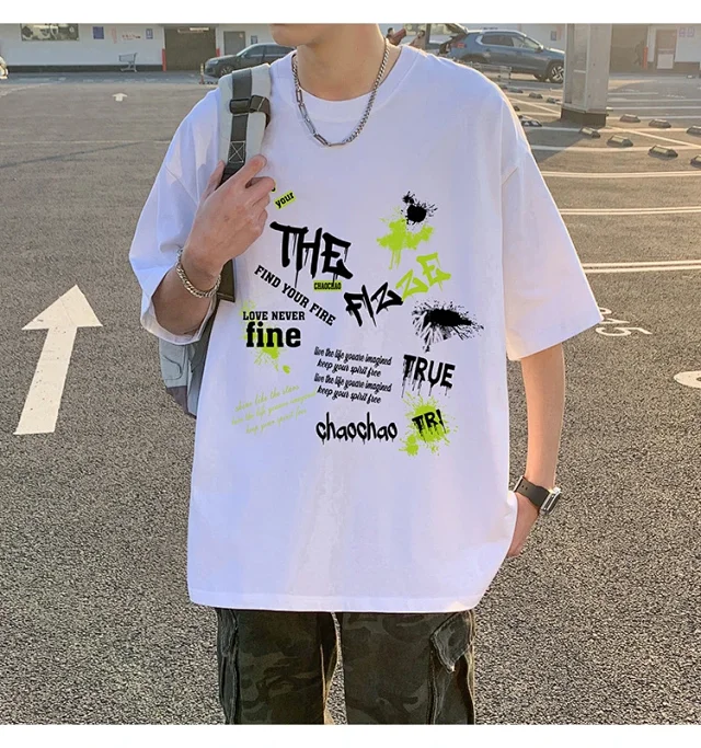 Men's Oversized Sport Cotton Tee Breathable Detail