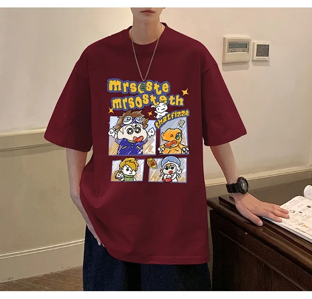 Men's Heavyweight Cotton Durable Short-Sleeve Tee Detail