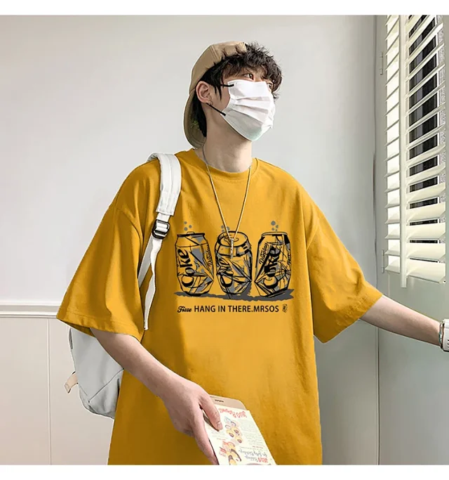 2025 Men's Summer Cotton Oversized Tee Detail