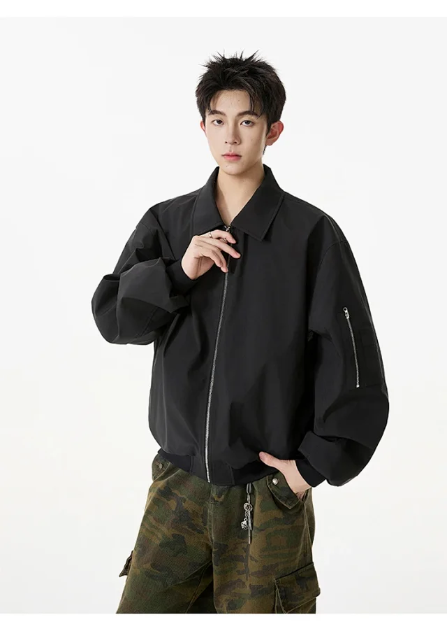 Unisex Cropped Bomber Jacket New Detail