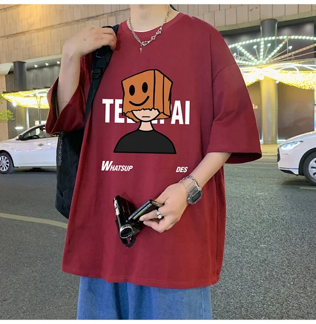 Men's Cotton Loose Street Tee 2025 Detail