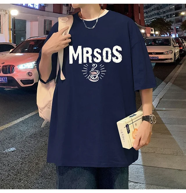 Men's Heavyweight Cotton Short Sleeve T-Shirt Detail