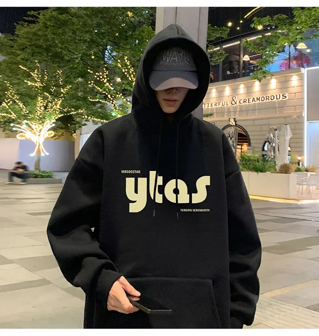 Men's Cotton Loose Hoodie (Autumn/Winter New) Detail