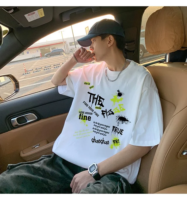 Men's Oversized Sport Cotton Tee Breathable Detail