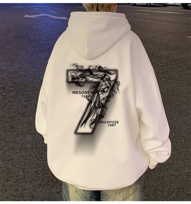 Men's Cotton Oversized Hoodie HK Style Detail