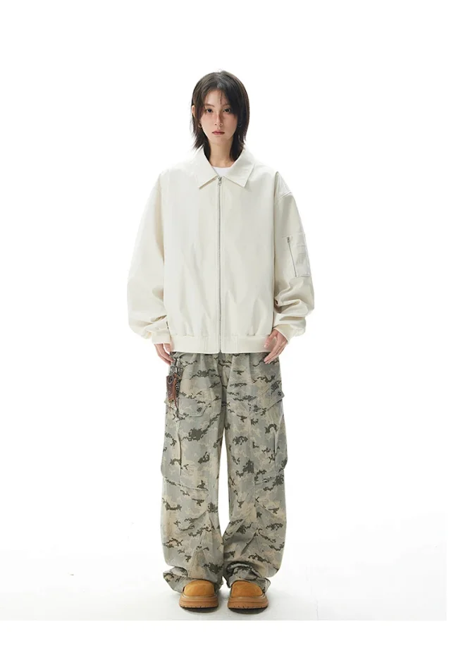 Unisex Cropped Bomber Jacket New Detail