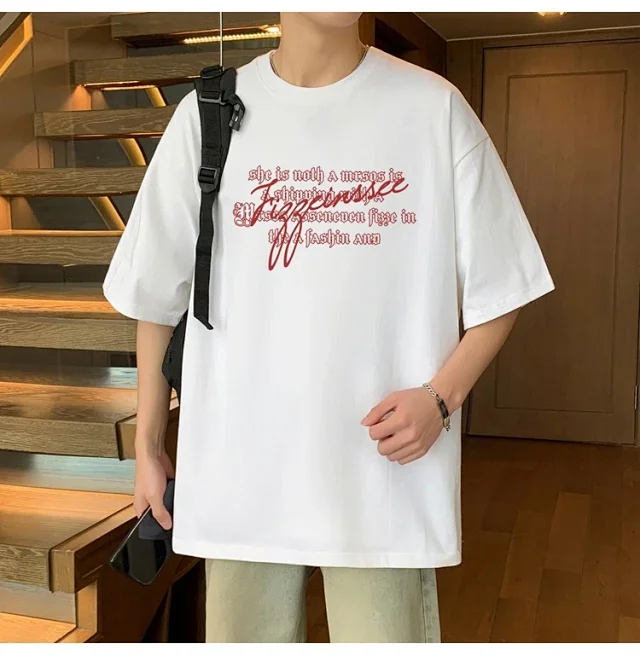 2025 Men's Summer Oversize Tee Detail