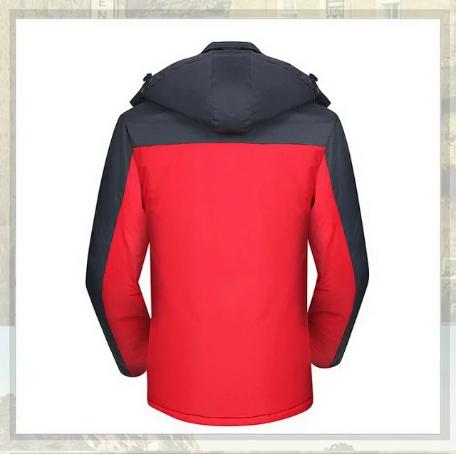Unisex Winter Windproof Insulated Hooded Coat Detail