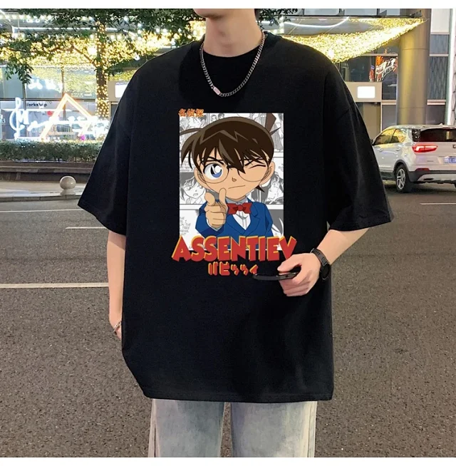 Men's Oversized Cotton Graphic Tee Detail