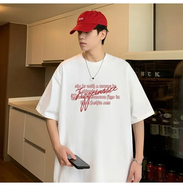 2025 Men's Summer Oversize Tee Detail