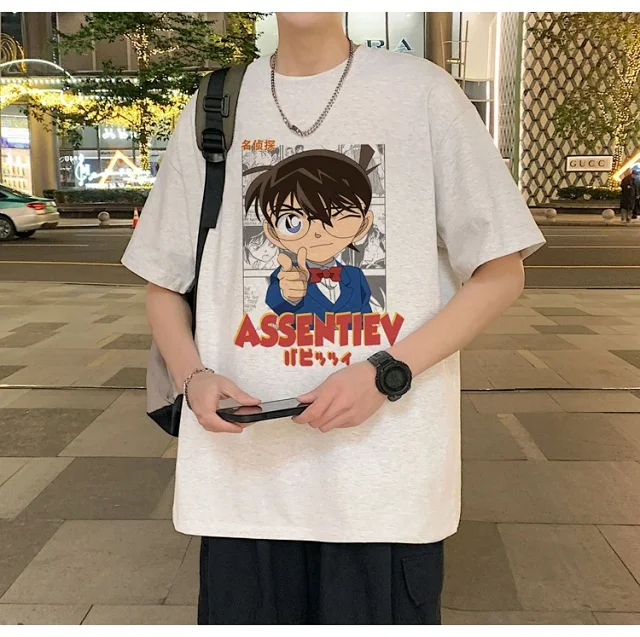 Men's Oversized Cotton Graphic Tee Detail