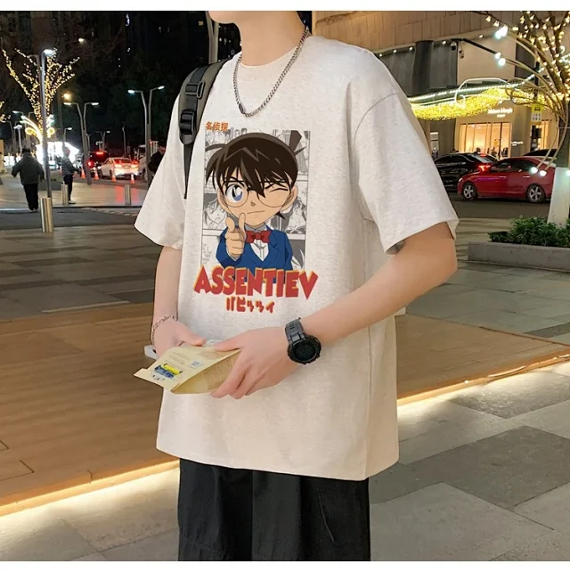 Men's Oversized Cotton Graphic Tee Detail