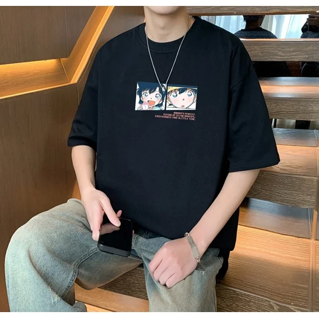 Men's Oversized Graphic Tee Summer 2025 Detail