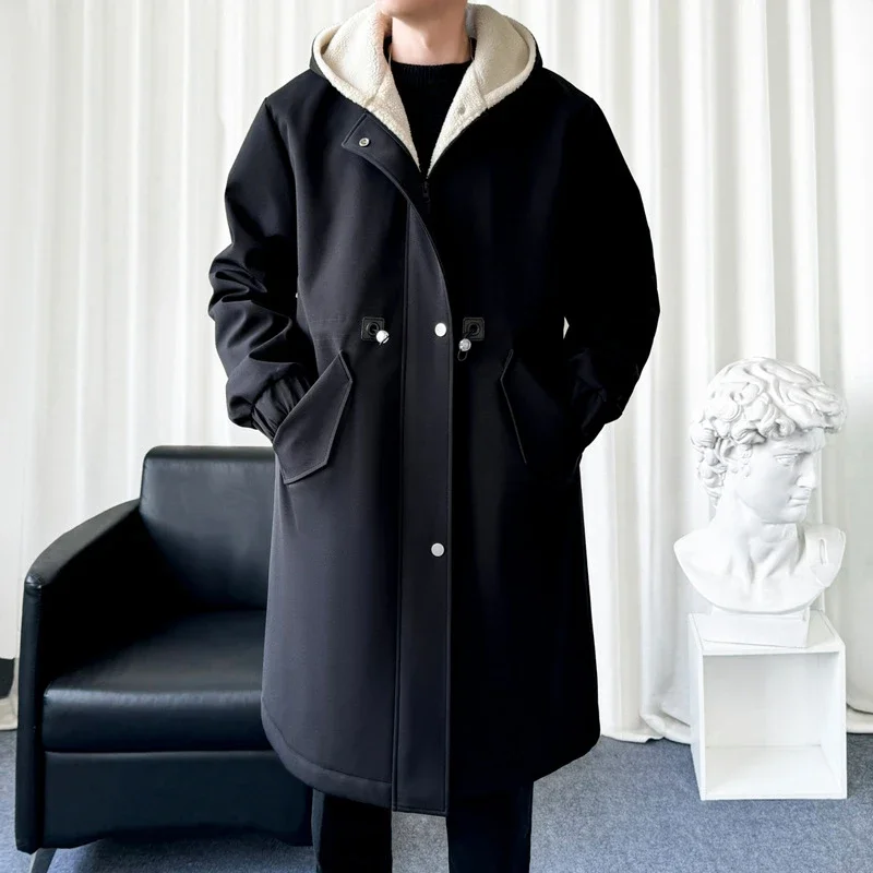 AW24 Men's Japanese Fleece-Lined Hooded Trench
