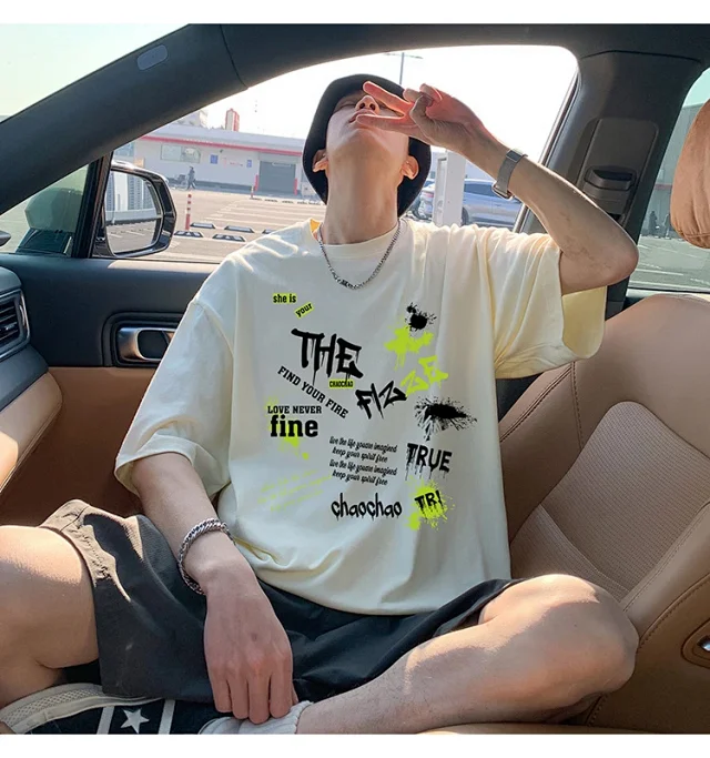 Men's Oversized Sport Cotton Tee Breathable Detail