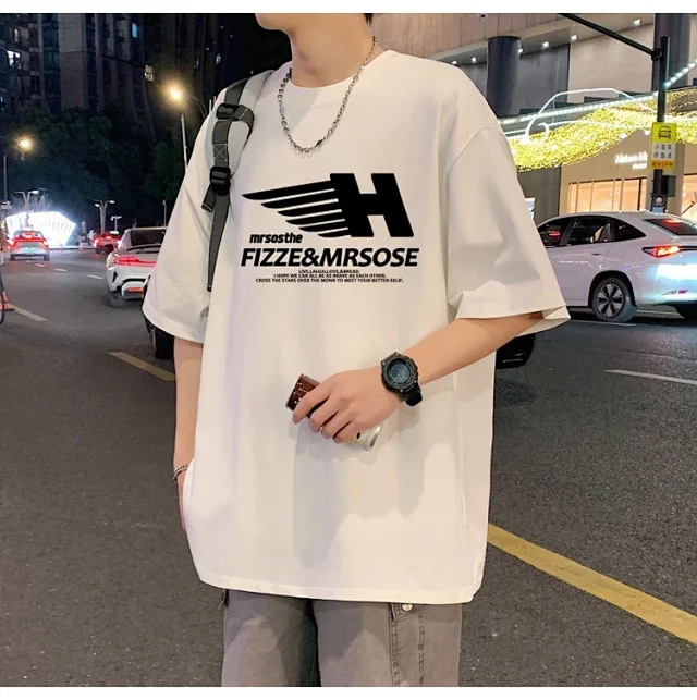 Men's Heavyweight Cotton Relaxed Short-Sleeve Tee Detail