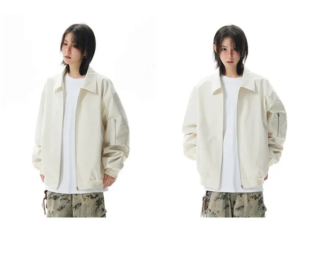 Unisex Cropped Bomber Jacket New Detail
