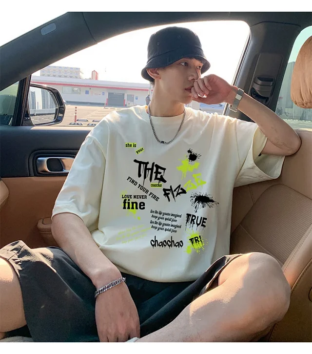 Men's Oversized Sport Cotton Tee Breathable Detail