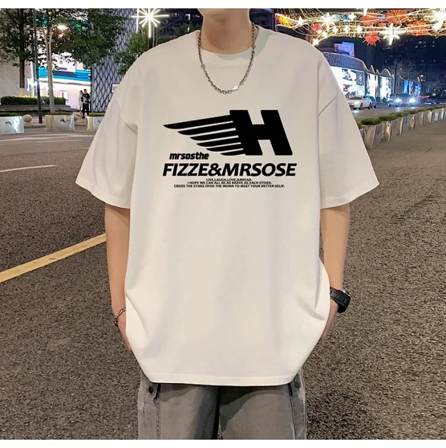 Men's Heavyweight Cotton Relaxed Short-Sleeve Tee Detail