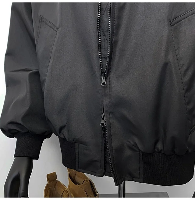 Men's Vintage American Oversized Bomber Jacket Detail