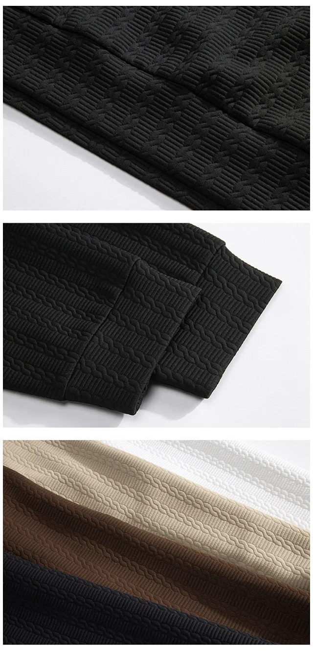 Men's Long Sleeve Textured Vintage Sweatshirt Detail