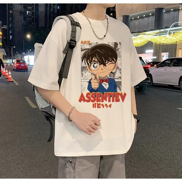 Men's Oversized Cotton Graphic Tee Detail