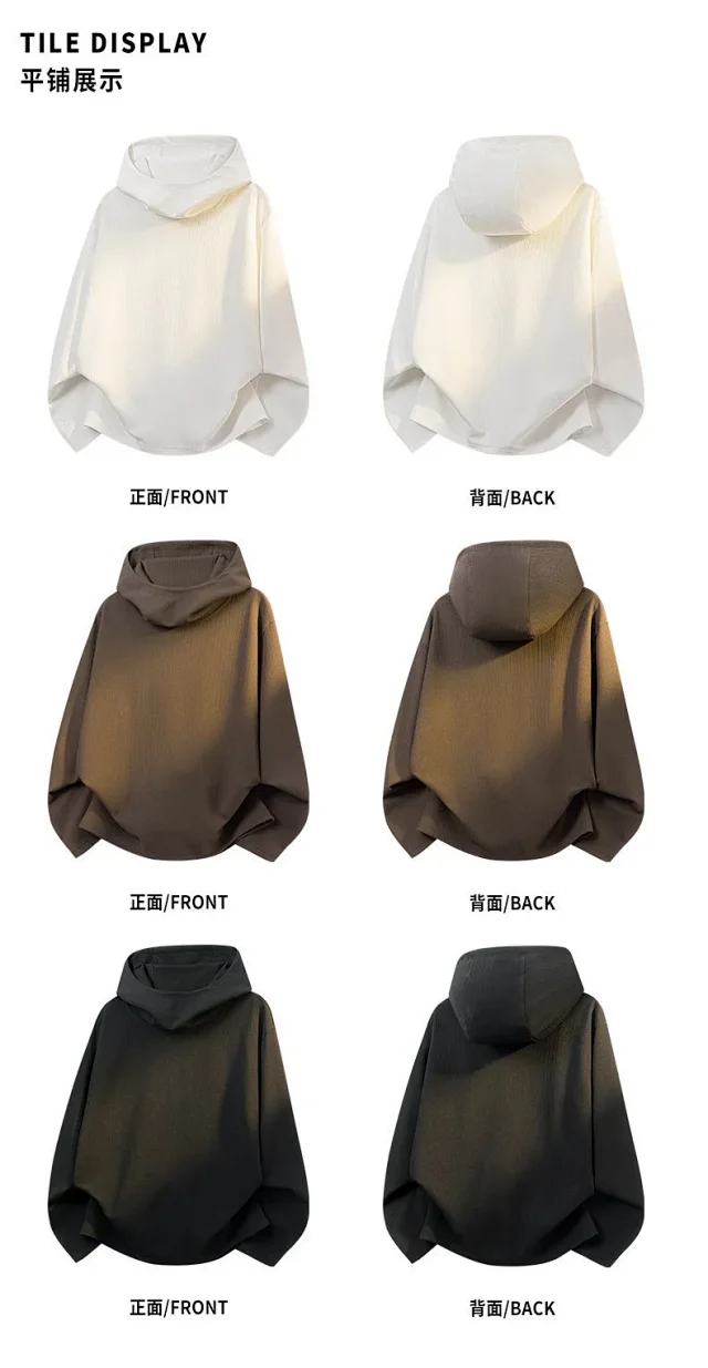 New Fall 2025 Men's Turtleneck Hoodie Detail