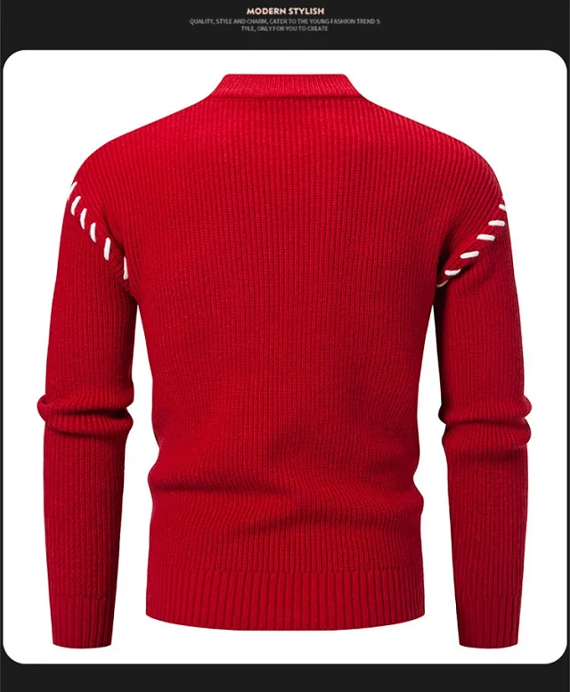 Men's Cleanfit Color - Blocked Sweater Detail