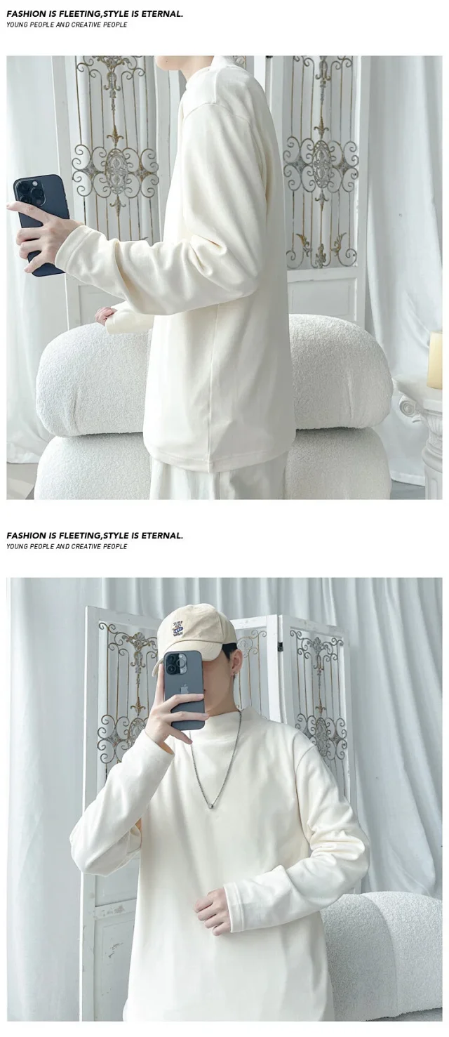 410g Ultra-soft Fleece Men's T-shirt Detail