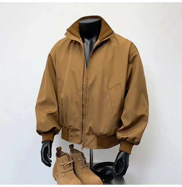Men's Vintage American Oversized Bomber Jacket Detail