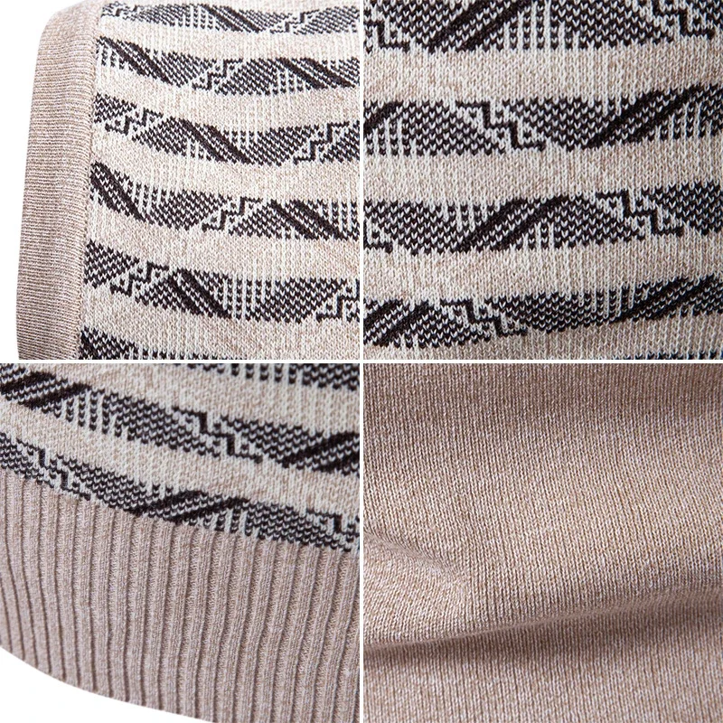Men's Striped Knit Vest Casual A/W