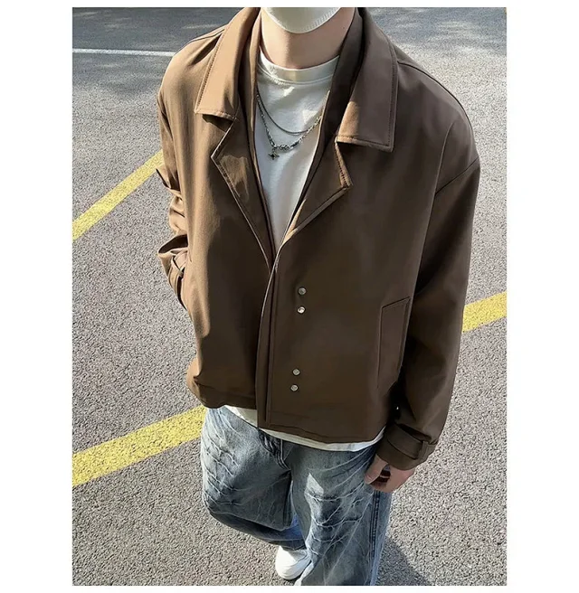 Autumn Men's Stylish Blazer Jacket Detail