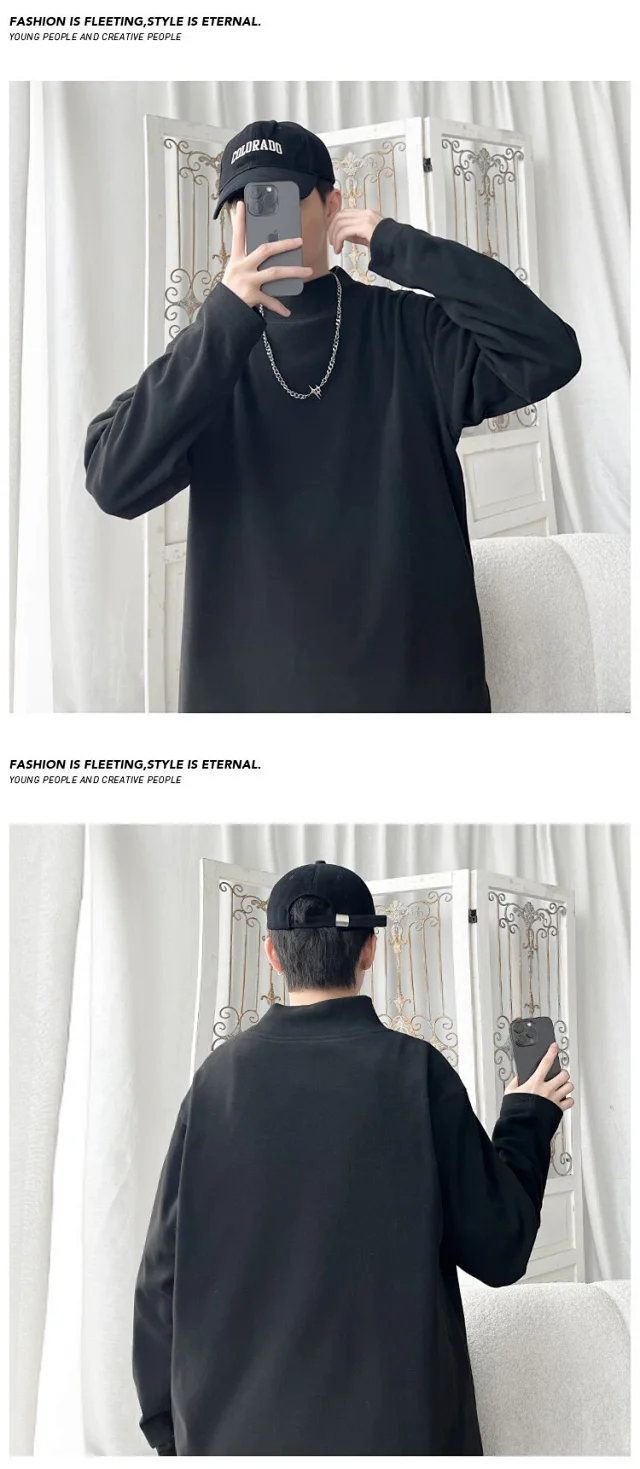 410g Ultra-soft Fleece Men's T-shirt Detail