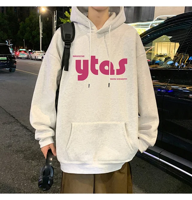 Men's Cotton Loose Hoodie (Autumn/Winter New) Detail