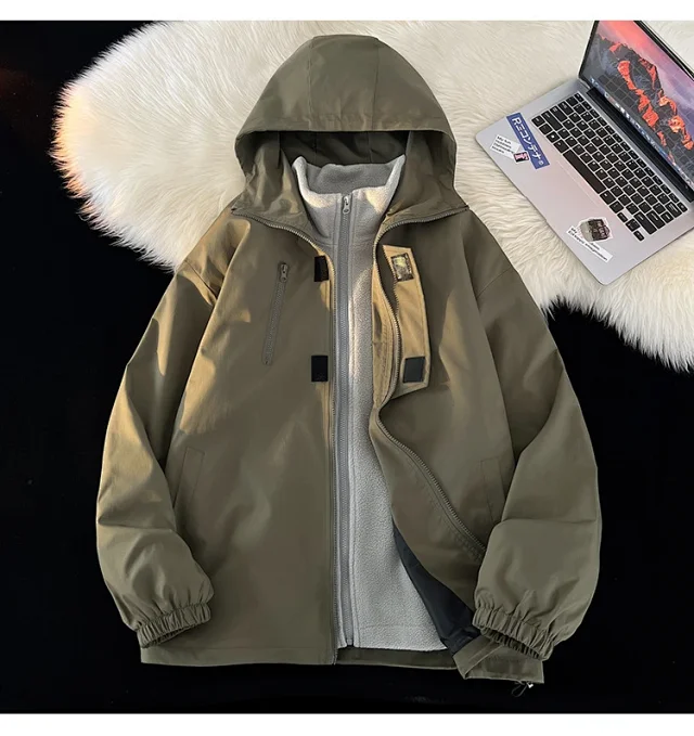 Men's Premium 3-in-1 Waterproof Windproof Jacket Detail