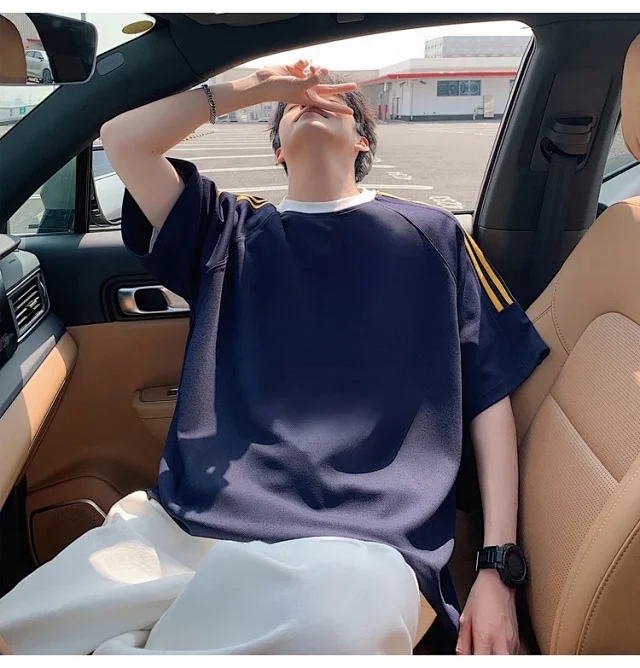 Men's Oversized Breathable Tee HK 2025 Detail