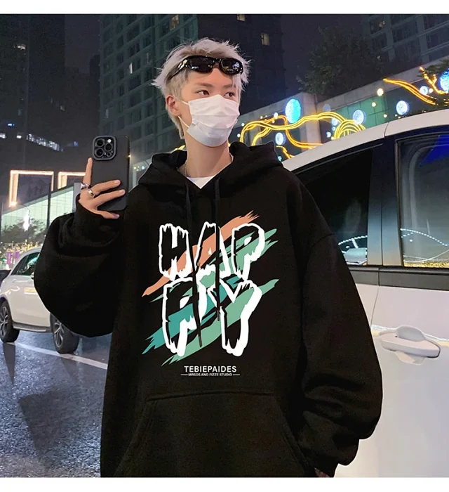 Men's Oversize Cotton Hoodie 2025 Graphic Detail