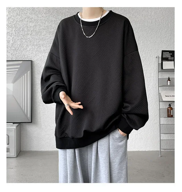 Men's Oversize Jacquard Sweatshirt Detail