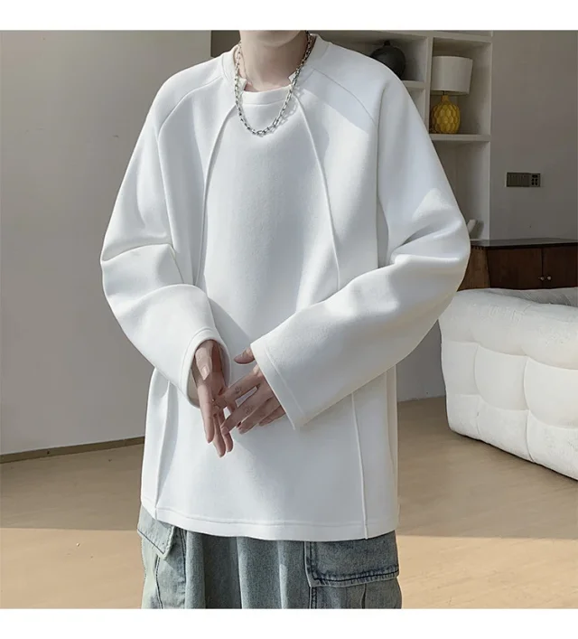 American Men's Long Sleeve Deconstructed Tee Detail