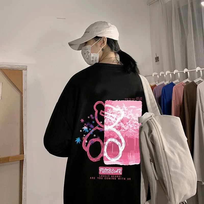 Men's Crew Neck Sweatshirt Bear Print