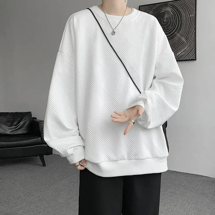 Men's Oversize Jacquard Sweatshirt