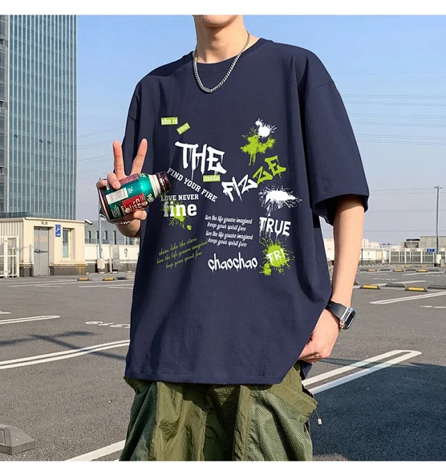 Men's Oversized Sport Cotton Tee Breathable Detail