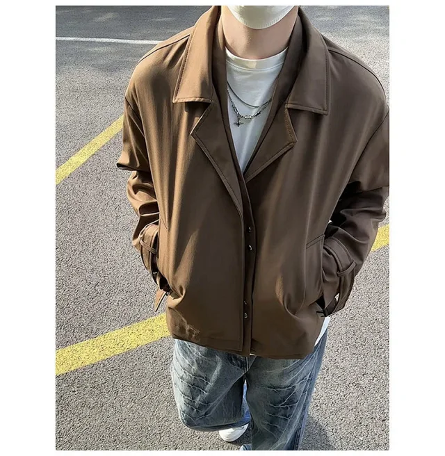 Autumn Men's Stylish Blazer Jacket Detail