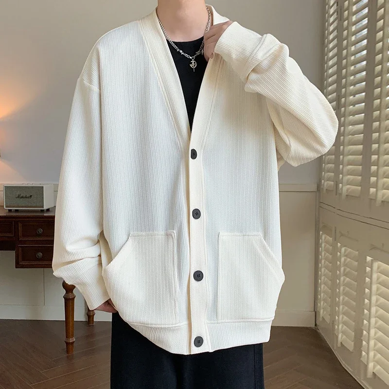 Men's Autumn Textured Old Money Cardigan