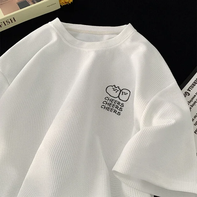 Men's Summer Waffle Quick-Dry T-Shirt Detail