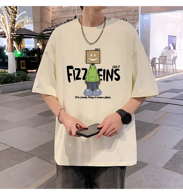 Men's Summer Casual Cotton Short-Sleeve Tee Detail