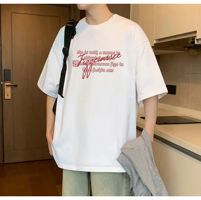 2025 Men's Summer Oversize Tee Detail